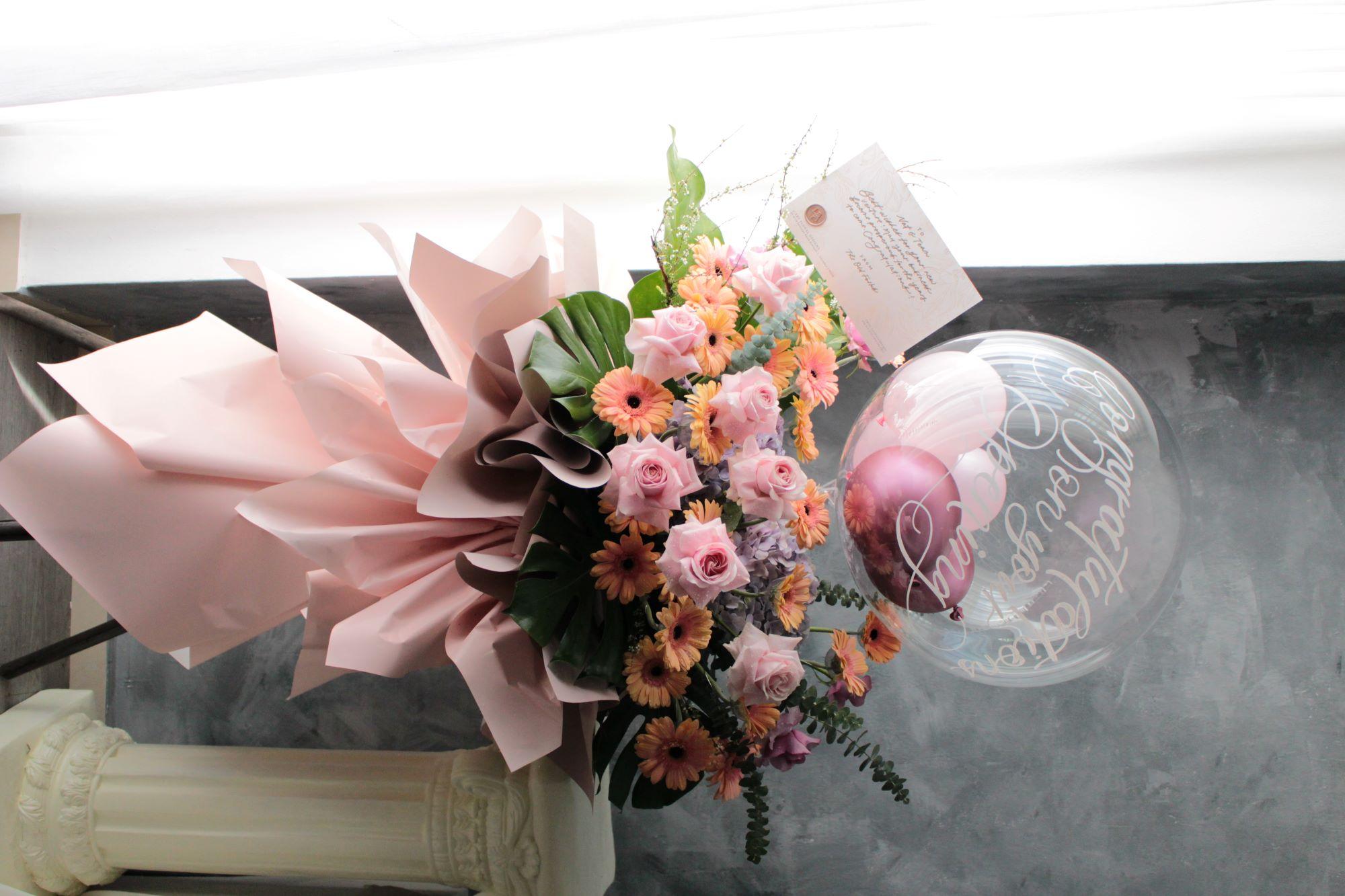 Bespoke flower bouquet, grand opening flower, florist seremban 2