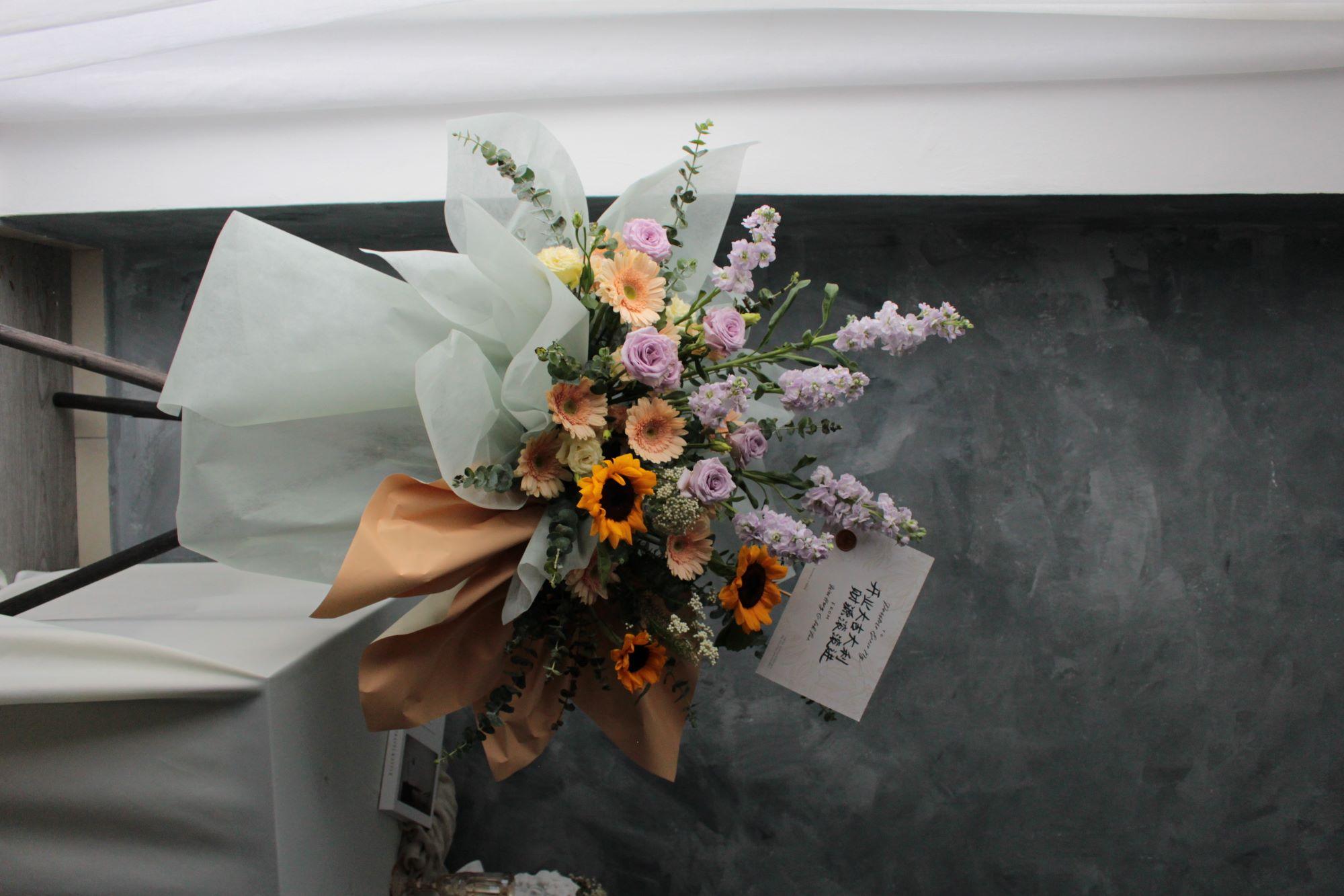 Bespoke flower bouquet, grand opening flower, florist seremban 2