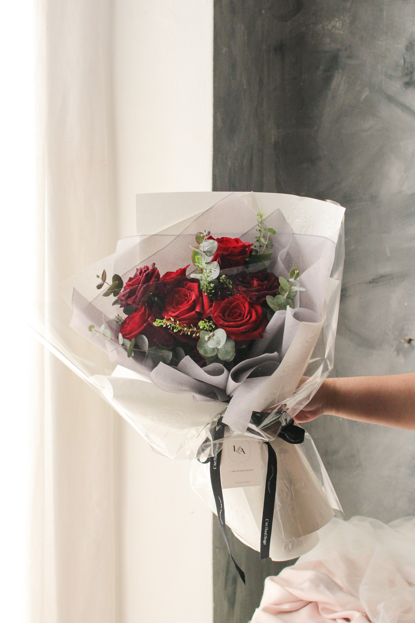 Bespoke flower bouquet, red roses bouquet, florist seremban 2