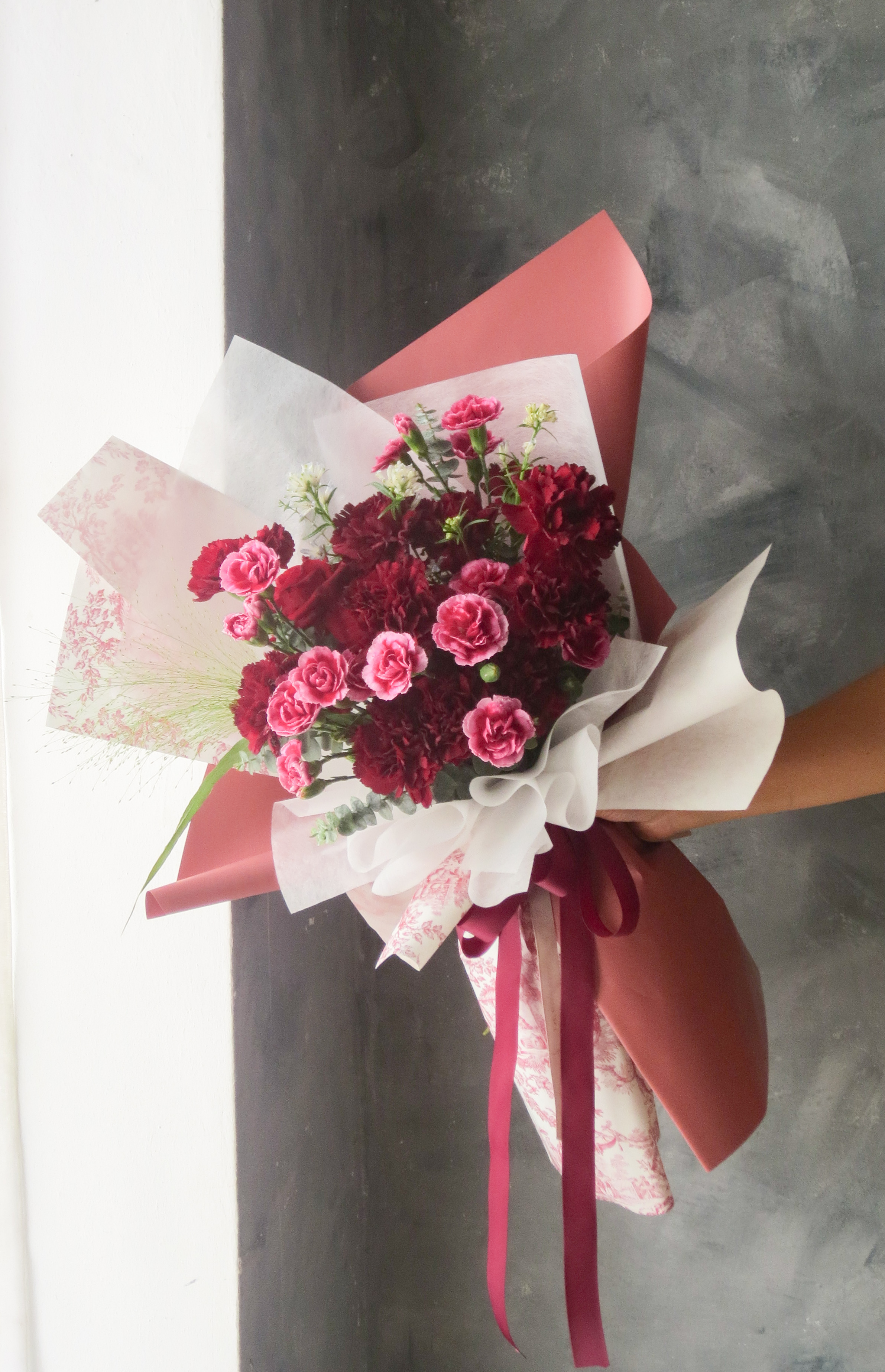 Mother's day bouquet, carnation bouquet, florist seremban 2